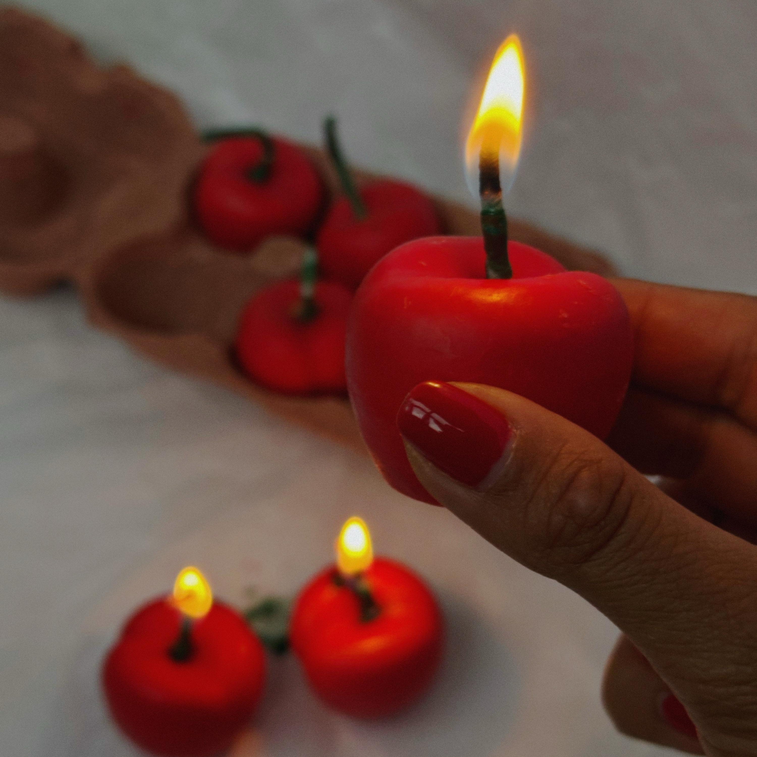 Cherry Candle x6🍒